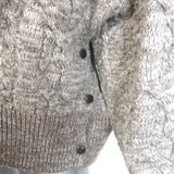 Rag & Bone Nora Cable Knit Turtleneck Sweater Taupe Wool Size Medium