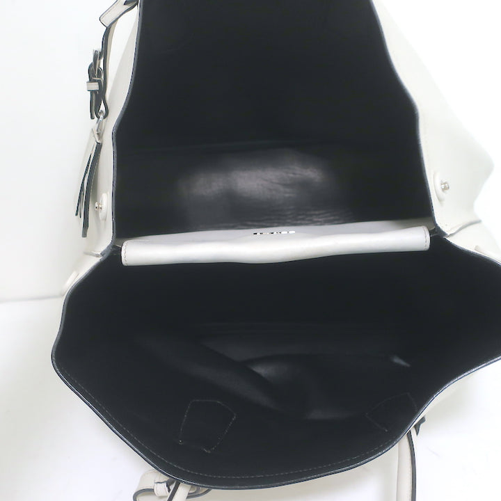 Prada Double Bag Cream Leather Large Tote