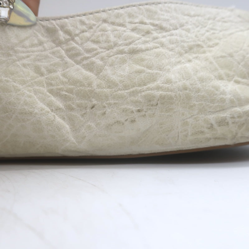 The Row Fay Two Ballet Flats Cream Leather Size 41