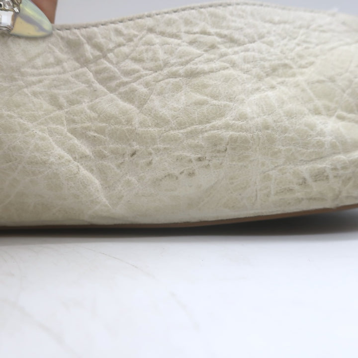 The Row Fay Two Ballet Flats Cream Leather Size 41