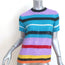 Ashish Striped Sequin Tee Multicolor Size Small Short Sleeve Top NEW
