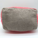 Vanessa Bruno Le Cabas Sequin-Trimmed Medium Tote Taupe Linen Canvas