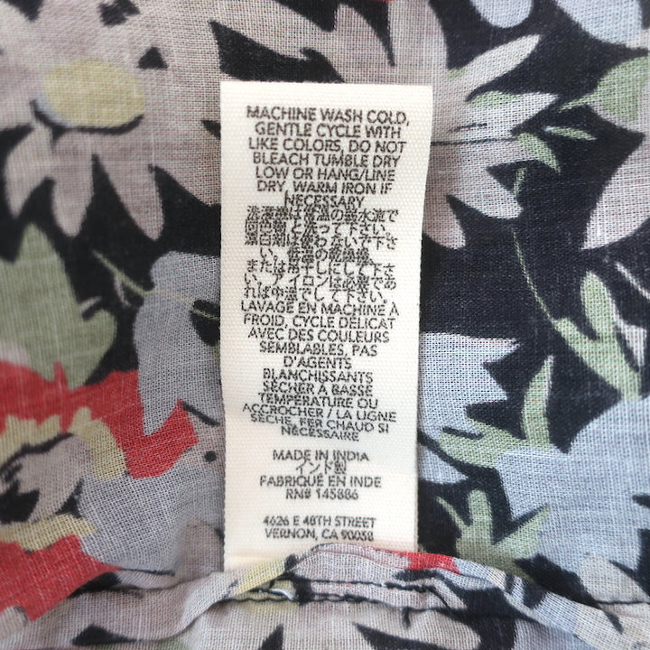 THE GREAT Sleeveless Maxi Dress Geranium Floral Print Ruffled Cotton Size 1