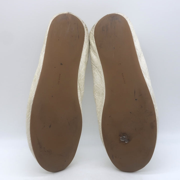 The Row Fay Two Ballet Flats Cream Leather Size 41