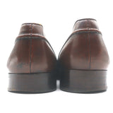 Polo Ralph Lauren Fringed Tassel Loafers Dark Brown Burnished Leather Size 11
