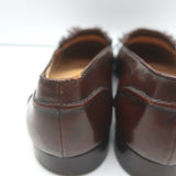 Polo Ralph Lauren Fringed Tassel Loafers Dark Brown Burnished Leather Size 11