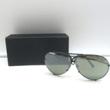Porsche Design Mirrored Aviator Sunglasses Black Titanium P8478