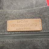 Vanessa Bruno Le Cabas Sequin-Trimmed Medium Tote Taupe Linen Canvas