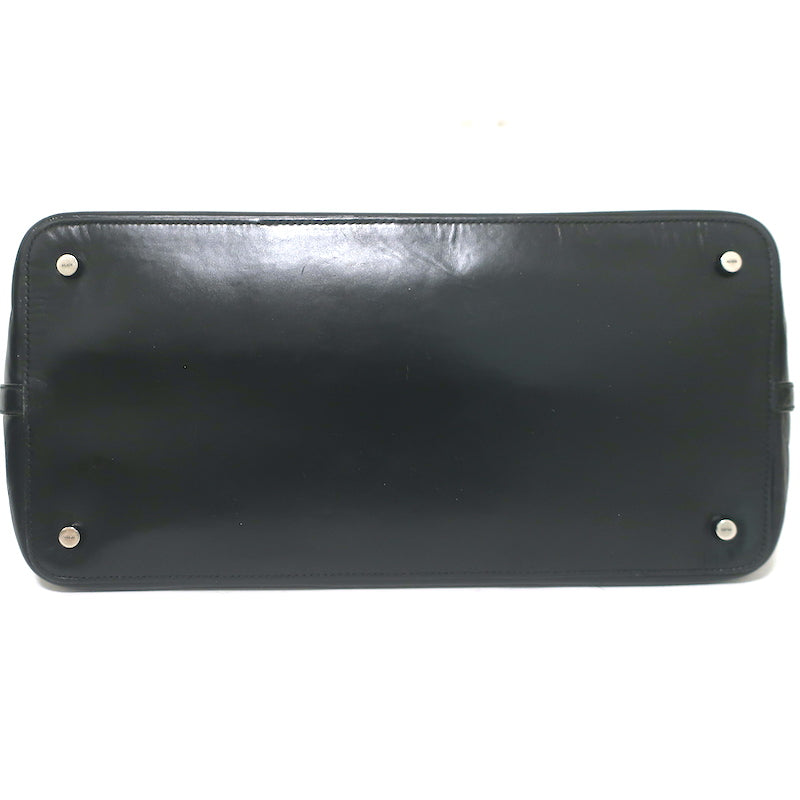 Alaia Mina Grommet Tote Black Leather Large Shoulder Bag