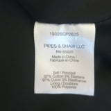 Veronica Beard Disa Button-Front Halter Dress Black Stretch Cotton Size 14