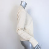 Jenni Kayne Colette Cashmere V-Neck Cardigan Cream Size Extra Small