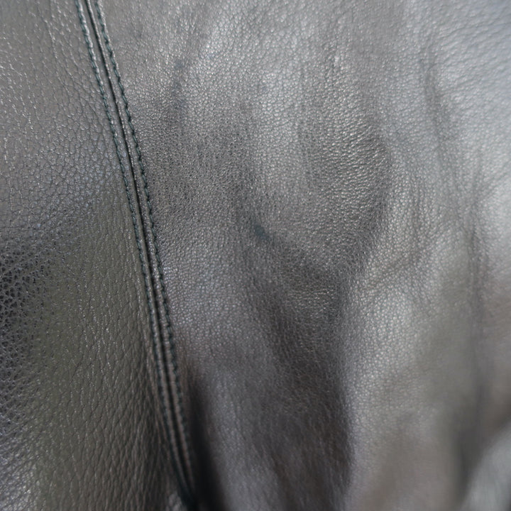 Alaia Pleated Leather Mini Skirt Black Size 38