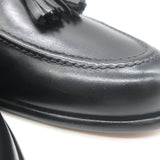 Paul Stuart Tassel Loafers Black Leather Size 11.5