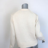 Jenni Kayne Colette Cashmere V-Neck Cardigan Cream Size Extra Small