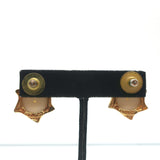 St. John Faux Pearl Gold Star Earrings