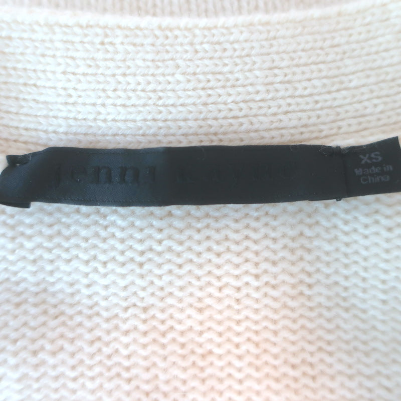 Jenni Kayne Colette Cashmere V-Neck Cardigan Cream Size Extra Small