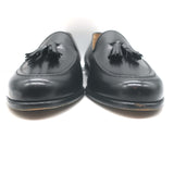 Paul Stuart Tassel Loafers Black Leather Size 11.5