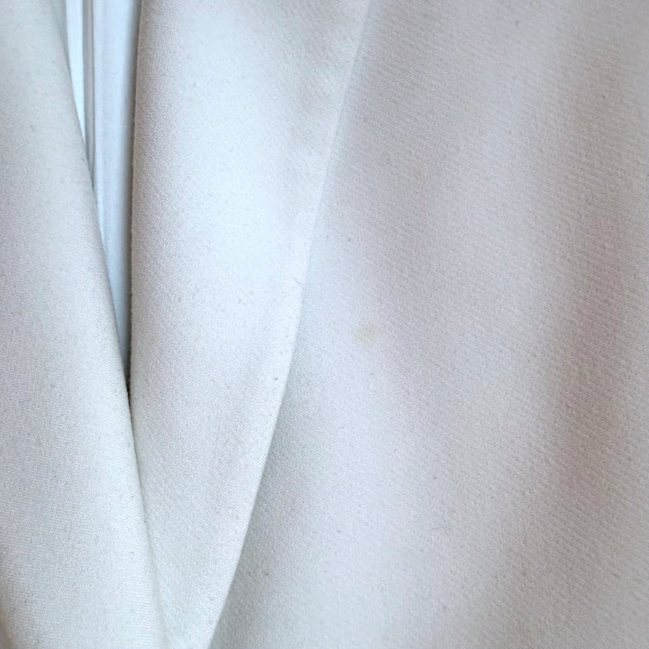 Alice + Olivia Oversize Blazer Cream Size Medium One-Button Jacket