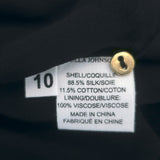 Ulla Johnson Aurelie Ruffled Midi Dress Black Swiss Dot Georgette Size 10