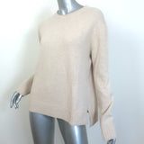 Jenni Kayne Everyday Sweater Oatmeal Wool-Cashmere Size Small Crewneck Pullover