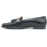 Paul Stuart Tassel Loafers Black Leather Size 11.5
