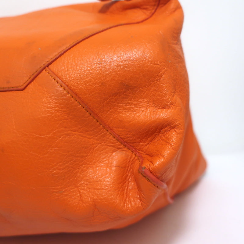 Balenciaga Papier A4 Tote Orange Leather Large Shoulder Bag