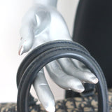 Vintage Christian Dior Small Diorissimo Canvas Boston Bag Navy