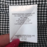 Gucci Tie-Waist Coat Black Stretch Hemp Size 42 Button Front Jacket