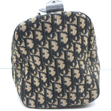 Vintage Christian Dior Small Diorissimo Canvas Boston Bag Navy
