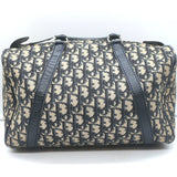 Vintage Christian Dior Small Diorissimo Canvas Boston Bag Navy