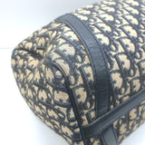 Vintage Christian Dior Small Diorissimo Canvas Boston Bag Navy