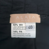 Alaia Sleeveless Ruffled Knit Dress Navy Stretch Wool Size 40