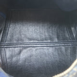 Vintage Christian Dior Small Diorissimo Canvas Boston Bag Navy