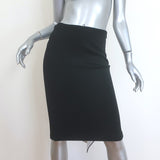 Givenchy Draped-Back Pencil Skirt Black Stretch Jersey Size 40