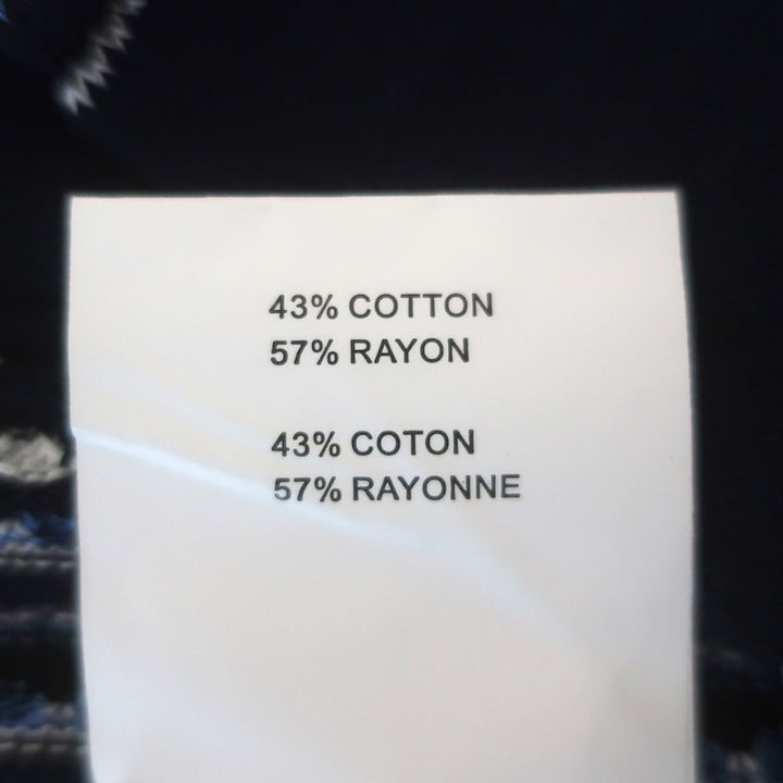 Ramy Brook Paetyn Striped Knit Maxi Dress Blue/Black Cotton-Blend Size Small