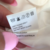 Zimmermann Wide Leg Jumpsuit Ivory Lace-Trimmed Crepe Size 3