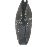 Chanel 2002 Coco Print Canvas Small Wristlet Clutch Black