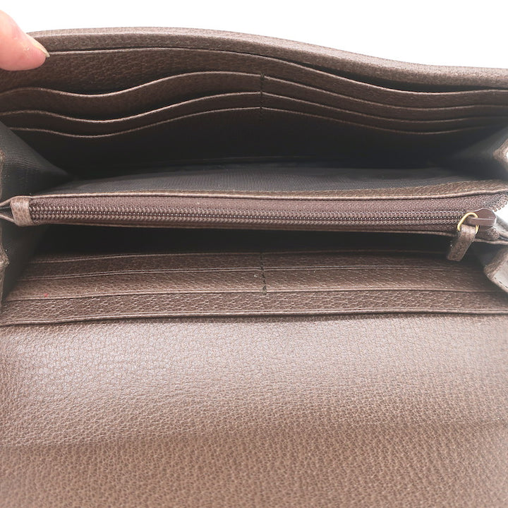 Gucci x Disney Three Little Pigs Ophidia GG Supreme Continental Wallet Beige