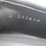 Chanel 25A CC Cap Toe Suede Ballet Flats Dark Khaki Green Size 39C NEW