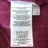Brooks Brothers Cashmere Cable Knit Crewneck Sweater Cranberry Size Large NEW