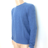 Polo Ralph Lauren Cashmere Cable Knit Sweater Caribbean Blue Size Large NEW