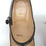 Christian Louboutin Eventa Mary Jane Pumps Tortoise Print Patent Leather Size 37