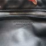 Bottega Veneta Cassette Shoulder Bag Black Intrecciato Leather Crossbody