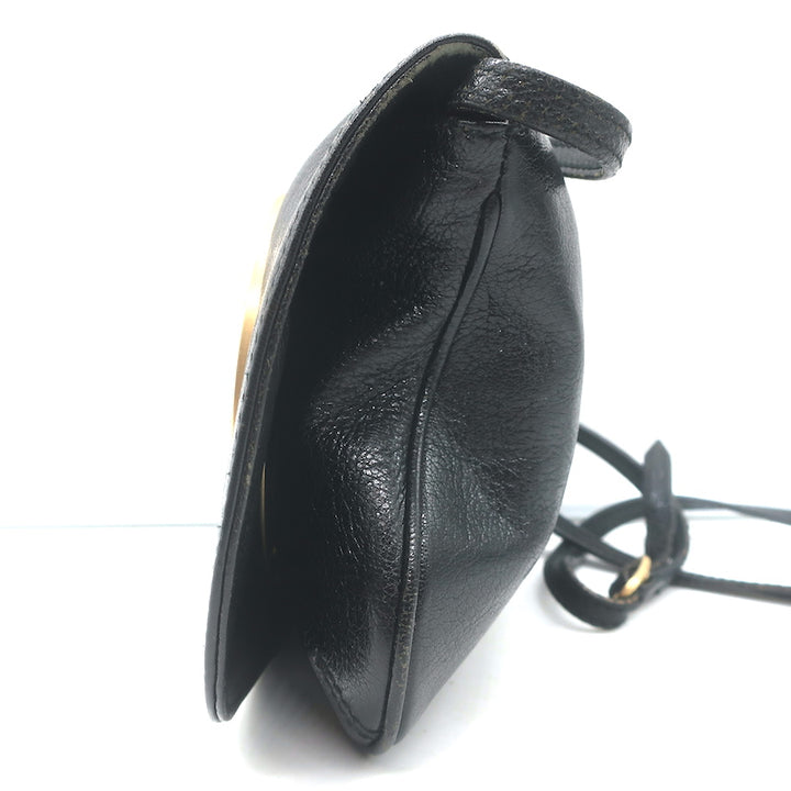 Gucci Blondie Studded Mini Crossbody Bag Black Leather
