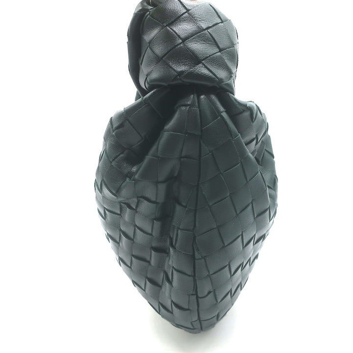 Bottega Veneta Small Jodie Hobo Bag Forest Green Intrecciato Leather NEW