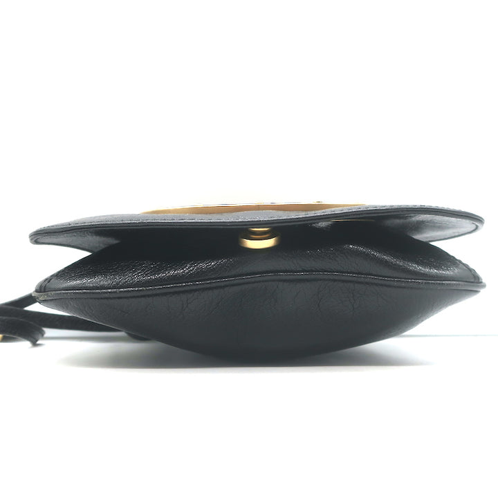 Gucci Blondie Studded Mini Crossbody Bag Black Leather