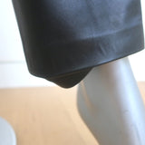 KHAITE Leather Straight Leg High Rise Pants Black Size 4