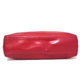 Prada Tie Closure Tote Red Leather Large Shoulder Bag