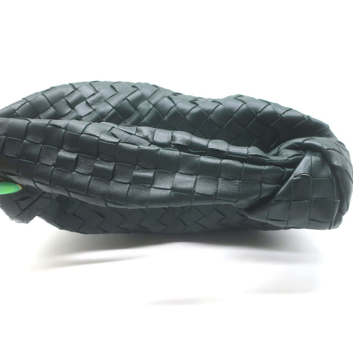 Bottega Veneta Small Jodie Hobo Bag Forest Green Intrecciato Leather NEW