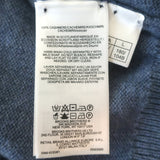 Brooks Brothers Cashmere V-Neck Sweater Blue Size Large NEW